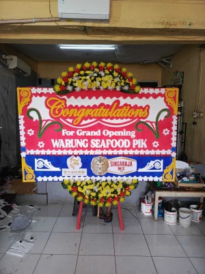 Papan Bunga di Pasar Senen