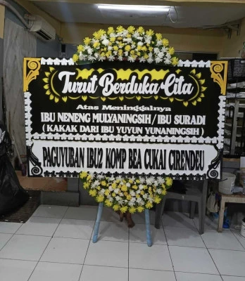 Papan Bunga di Pasar Senen